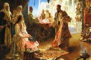Arab or Arabic people and life. Orientalism oil paintings  260